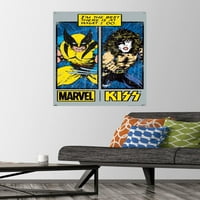 Poljubac i Marvel-Wolverine zidni Poster sa potisnim iglama, 22.375 34