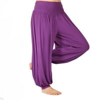 Hawaii Holiday Bagergy High Squist Harm pantalone za žene Ženske dame Boho Pants Harem Smared Struk Yoga