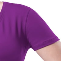 Atletska djeluje Ženska aktivna majica V-izrez sa kratkim rukavima, 2-pakovanjem, veličinama XS-XXXL
