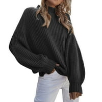 Džemperi Sa Dolčevicom Za Žene Dugi Rukav Pleteni Pulover Džemper Džemperi Postavljeni Džemperi