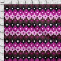 oneOone Cotton Poplin Dark Magenta tkanina geometrijski projekti šivaćih zanatskih projekata printovi
