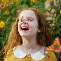 Početna leptir ogrlica za djevojčice 14k zlato Rose Gold Filled Dainty leptir Privjesak Choker ogrlica