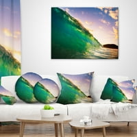 Dizajnerski valovi ljubljeni oblaci - jastuk za bacanje mora - 12x20