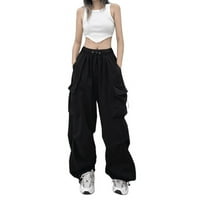 Y2K sive ženske ulične pantalone - prihvatite urbani šik sa modernim i svestranim sivim pantalonama za