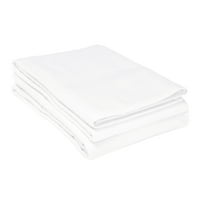 Superior Solid flanel pamučni jastuk za jastuk, kralj, bijeli