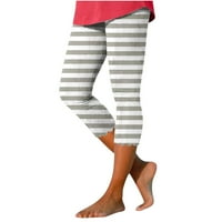 Safuny ženske joge nogavice Capri hlače jesen retro visokog elastičnog struka trčanje sportski stručnjak djevojke opuštene pantalone za distribuciju Trendy multicolor m