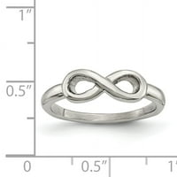 Polirani beskonačni prsten od nehrđajućeg čelika