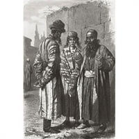 Židovi na Tašketu, glavni grad Uzbekistana, u 19. stoljeću iz El Mundo en La Mano Objavljeno poster Print,