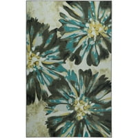 Mohawk Home Prismatic Floral Haven Grey Transitional Floral Precision Printed Area Rug, 10'x14', Grey