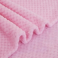 Kauč ​​kauč flanel pokrivače - mekana topla plairana posteljina od runa s blagim mrežastim pokrivačima debljine