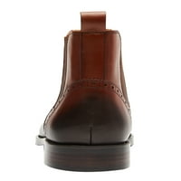 Santimon originalna koža Chelsea Boots Casual Clean Boots Classic Muškarci Oxford čizme Brown 9. US
