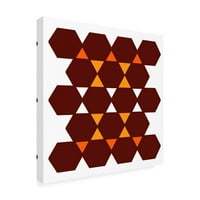 Richard Homawoo 'Hexagon Uzorak 35' Platno Art