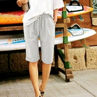 Idoravan pantalone za žene ljetni klirens Ženska Moda Casual labave meke jednobojne tanke pantalone sa srednjim strukom