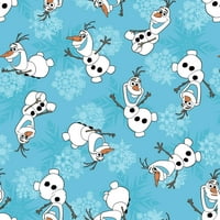 Disney smrznute pahulje Olaf, Sumot, tirkiz, 43 44 širina, tkanina pored dvorišta