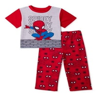 Marvel Super Hero Adventures Toddler Boys pamučna pletena pidžama, Set od 2 komada, veličine 2T-4T