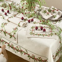 Fennco stilovi izvezeni holly dizajn božićni posteljina mješavina stolnjaka