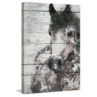 Marmont Hill Sivi konj Irena Orlov slikanje ispisa na zamotanom platnu