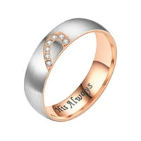 Baocc dodatna oprema par srce veličina breskva zauvijek a njegova ona Lways par prsten prstenovi prstenovi B