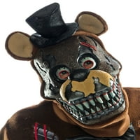 Pet noći u Freddy-u - noćna mora Freddy Odrasle PVC maska ​​Jednoj veličini