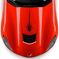 Clausen's World STINGRAY Napa sa saćem veličine vinilnih naljepnica-kompatibilno s Corvette C7