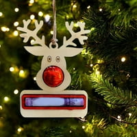 Božićni vlasnik novca sa vrpcom, drveni novac Mini torta Christmas, ručno rađene božićne stablo ukrasi