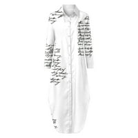 Ograničena zaliha, sniženi s himice otkrivaju svoj savršeni stil boho dugih rukava dugih rukava s dugim rukavima Style Maxi haljina bijela s