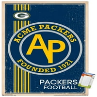Green Bay Packers - Retro logotip zidni poster, 14.725 22.375