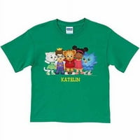 Personalizirana zelena majica dječaka grupe Daniel Tiger