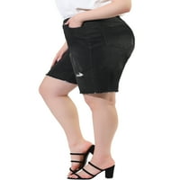 Jedinstvene povoljne ženske Plus veličine pocepane Hemb Jean traper hlače srednjeg rasta