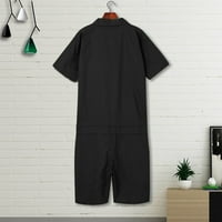 Puawkoer veliki kombinezon početna veličina džepno dugme - boja muška modna odjeća muška odijela Setovi muški džemper Crna