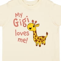 Inktastic moja Gigi me voli - slatka žirafa poklon za dječaka ili malu djevojčicu majicu
