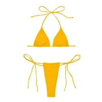 Trbušni Kupaći Kostimi Za Žene Jednobojni Split Bikini Kupaći Kostim Spoljnotrgovinski Kupaći Ženski Bikini