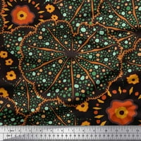Soimoi pamučna poplin tkanina mozaik cvijet dekor tkanina tiskano dvorište široko