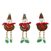 Heiheiup Santa Božićne božićne pliške figurice Snjegović Dekor Punjeni kućni dekor Uskršnje ukrase