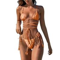 Žene Dva Kupaćih Kostima Bikini Visokog Struka Push Up Bikinis Print Ženska Kupaća Odjeća Na Plaži Kupaći Kostimi