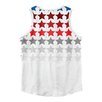 4. jula tank Top za muškarce Red Blue Stars Eagle USA zastava bez rukava mišića Tees za teretanu trening