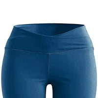Ženske Bootcut pantalone za jogu helanke sa visokim strukom za kontrolu stomaka Yoga Flare pantalone