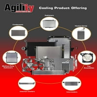 Agility Auto dijelovi dvostruki radijator i ventilator kondenzatora za Chry, Dodge modele