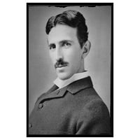 Vintage fotografija - Retro portret Print - Unfrand Wall Art - Poklon za umjetnika, prijatelju - Nikola Tesla, naučnik, izumitelj, genij, struja - zidni dekor za dom, spavaći