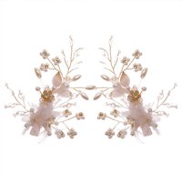 Ženski luksuzni par bočnih kopči svileno predivo cvijeće boje-očuvanje pokrivala za glavu za Dan zaljubljenih božićni poklon
