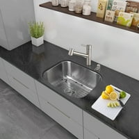 Vigo All-in-One 23 kuhinjski sudoper od nerđajućeg čelika i Branson set slavina od nerđajućeg čelika
