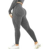 Tawop ženske čiste boje Hip-Lifting sportski fitnes za trčanje sa visokim strukom Yoga pantalone Set za