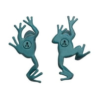 Dve Žabe Zidni Dekor Plavo Zeleno