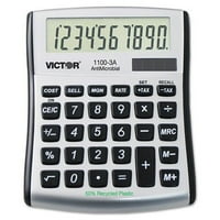 2pk Victor 1100-3A antimikrobni kompaktni kalkulator desktop, 10-znamenkasti LCD