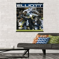 Dallas Cowboys-Ezekiel Elliott Zidni Poster, 22.375 34