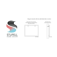 Stupell Industries razni Botanički listovi latinski studij informativna stranica grafika Umjetnost Crni