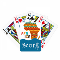 Afrika Fancy Map Likovi Stripes Score Poker igračka kartica INDE IGRE