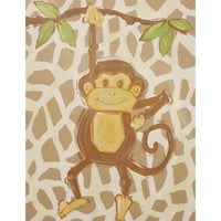 Tan majmun od strane REESA Qualia Slikanje ispisa na zamotanom platnu