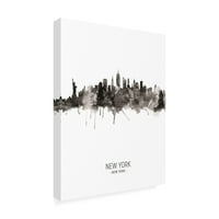 TRADEMARK FINE ART 'New York City Skyline Portret II' platno umjetnost Michael Thpsett
