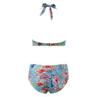 Ženske odjeće za plažu cvjetno tiskovina Bohemia bikini set Halter Strup kupaći kostim Putovanje kupaći kostimi